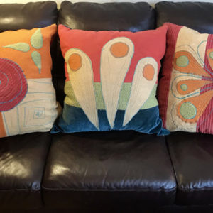 3 pillows by Karen Lewis